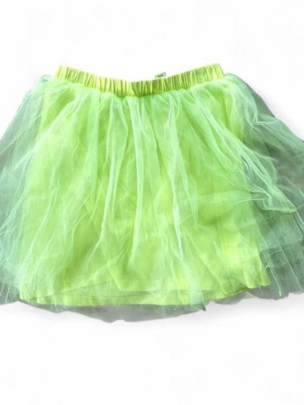 J Crew Crewcuts Neon Lime Tulle Skirt Skater skirt  Size 12